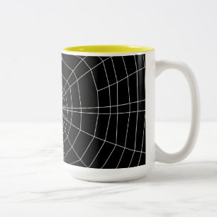 Tasse 2 Couleurs toile d'araignée en noir