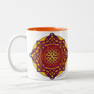 Tasse 2 Couleurs tones_ARD chaud de Mug_ de médaillon celtique de
