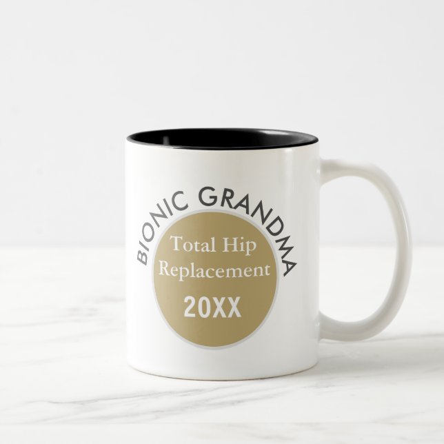 Tasse 2 Couleurs Top pick ! Bouton bionique GRANDMA (remplacement d (Droit)