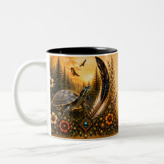Tasse 2 Couleurs Tortue du patrimoine autochtone