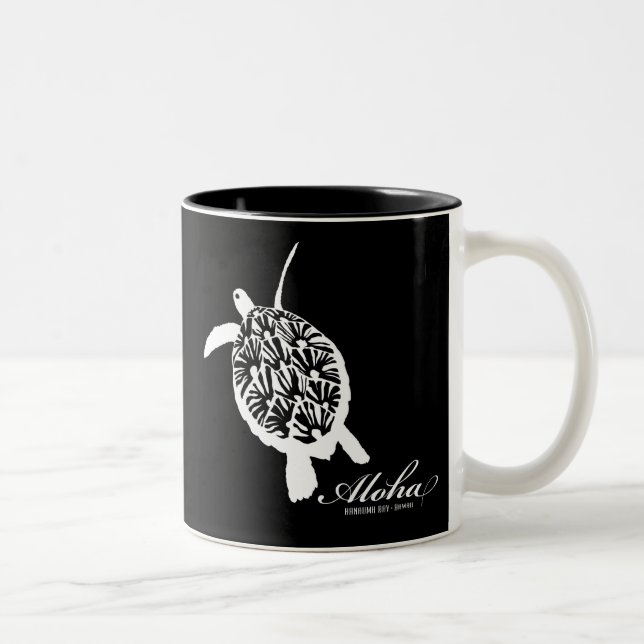 Tasse 2 Couleurs Tortue Hawaii Aloha Honu (Droit)