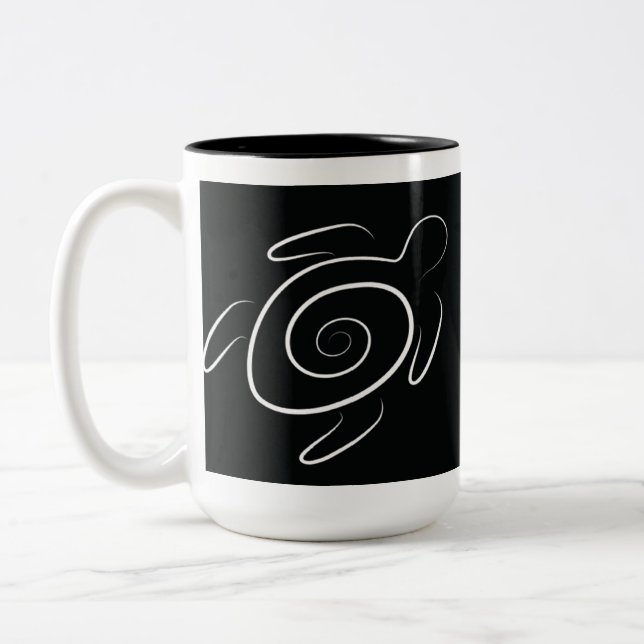 Tasse 2 Couleurs Tortue verte d'Hawaii (Gauche)