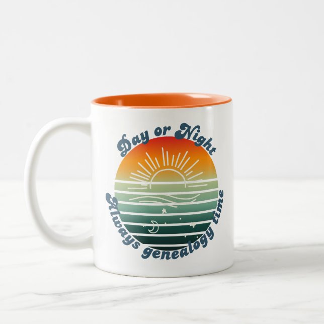 Tasse 2 Couleurs Toujours le moment de la généalogie (Gauche)