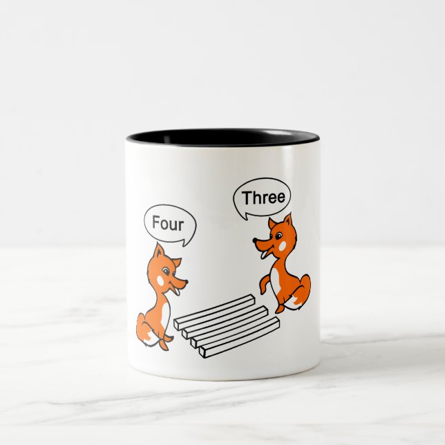 Tasse 2 Couleurs Tour d'illusion optique (Centre)