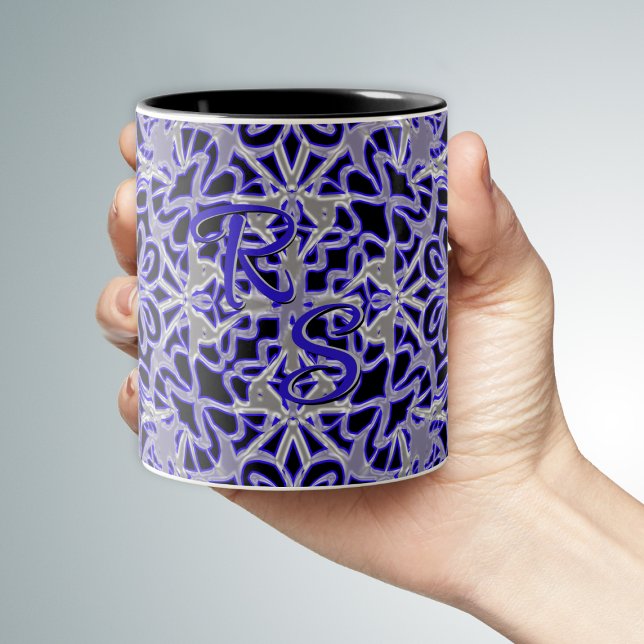 Tasse 2 Couleurs Tourbillon violet et argenté (Créateur téléchargé)