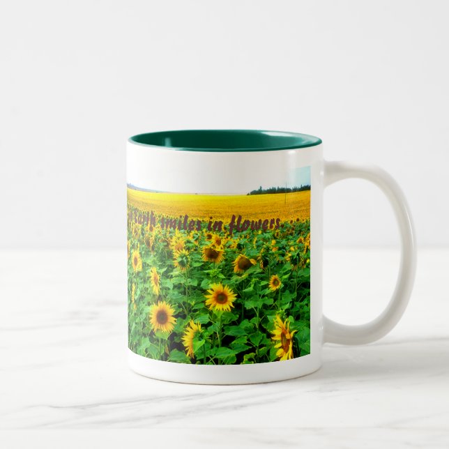Tasse 2 Couleurs Tournesols - vert par TDGallery (Droit)