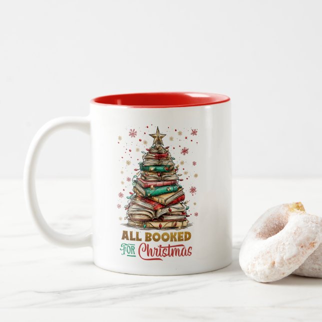 Tasse 2 Couleurs Tous réservés pour Noël (Avec donut)
