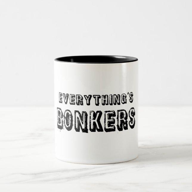 Tasse 2 Couleurs Tout est Bonkers (Centre)