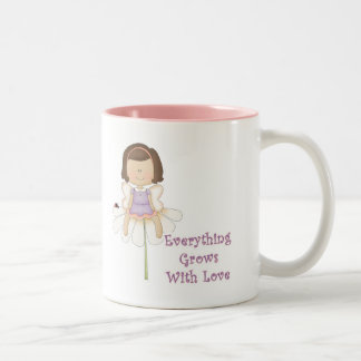 Tasse 2 Couleurs Tout grandit avec la fée d'amour