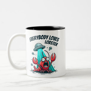 Tasse 2 Couleurs Tout le monde aime le homard - enlèvement