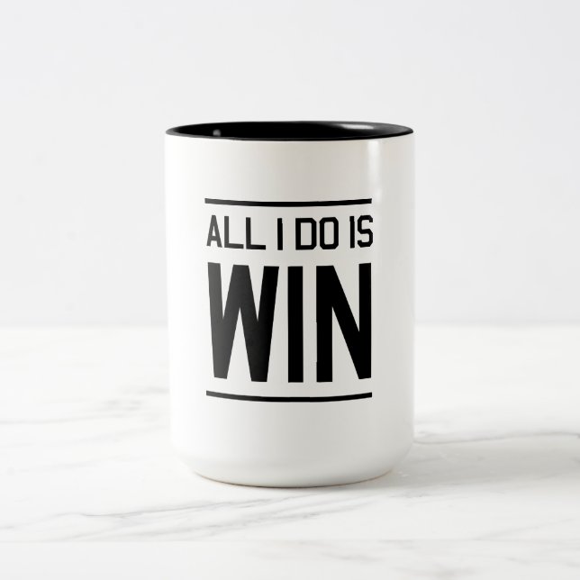 Tasse 2 Couleurs Tout que je fais est victoire (Centre)