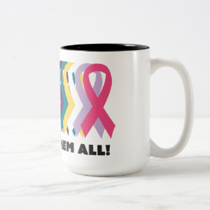 Tasse 2 Couleurs Toute la sensibilisation au cancer