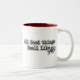 Tasse 2 Couleurs Toutes les bonnes choses sentent comme la pêche