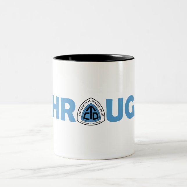 Tasse 2 Couleurs Trail Continental Divide À Travers La Randonnée (Centre)
