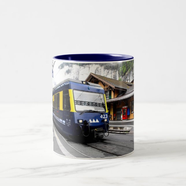 Tasse 2 Couleurs Train bahn Berner Oberland en Suisse (Centre)