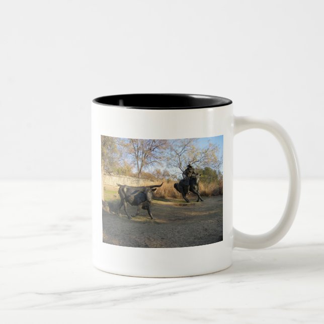 Tasse 2 Couleurs Traînée de bétail en bronze (Droit)