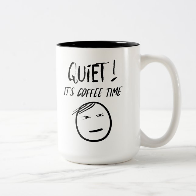 Tasse 2 Couleurs Tranquille - C'est du café (Droit)