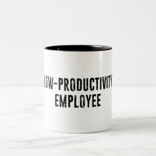 Tasse 2 Couleurs Travailleur gouvernemental employé à faible produc