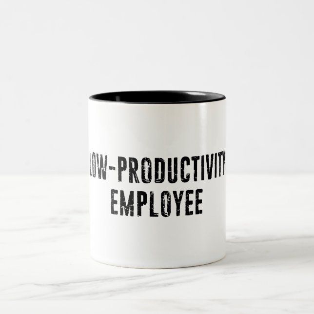 Tasse 2 Couleurs Travailleur gouvernemental employé à faible produc (Centre)