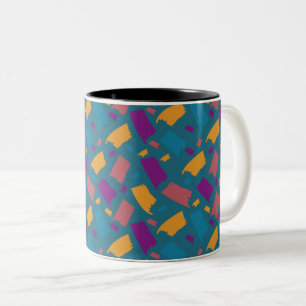 Tasse 2 Couleurs Très coloré Motif inégal