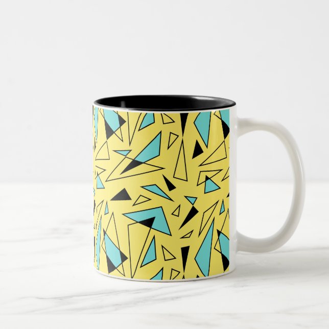 Tasse 2 Couleurs Triangles Pattern (Droit)
