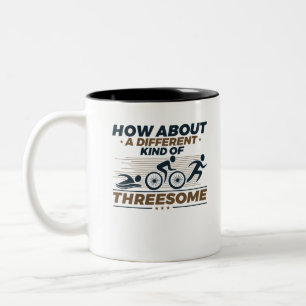 Tasse 2 Couleurs Triathlon Funny Différents types de trois