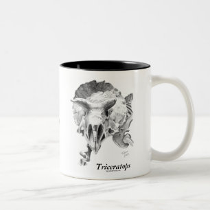 Tasse 2 Couleurs Triceratops contre le rex de T.