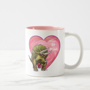 Tasse 2 Couleurs Tricératops Red Rose Heart