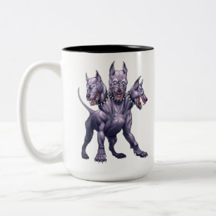 Tasse 2 Couleurs Trois Cerberus Chien En Tête