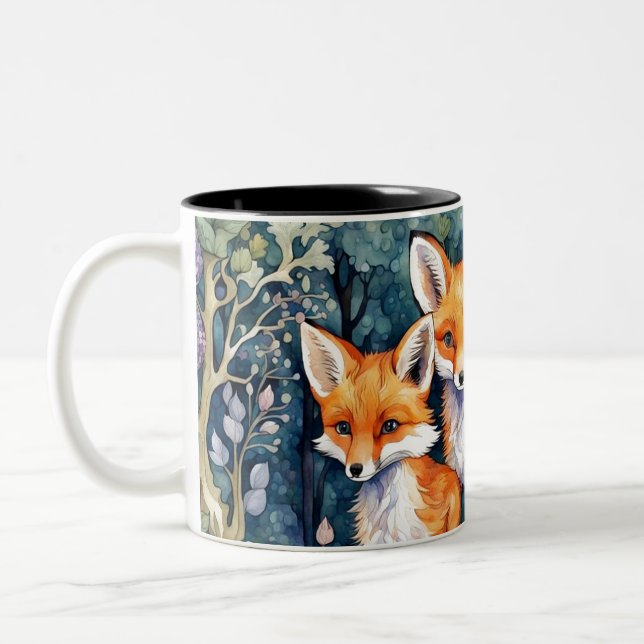 Tasse 2 Couleurs trois petits renards (Gauche)