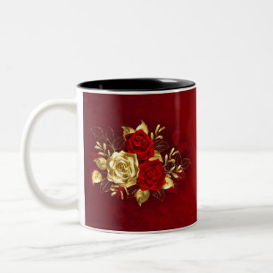 Tasse 2 Couleurs Trois Roses de bijoux