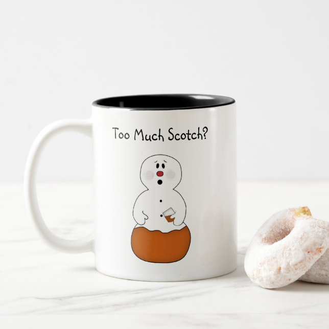 Tasse 2 Couleurs Trop de boue de neige écossaise (Avec donut)