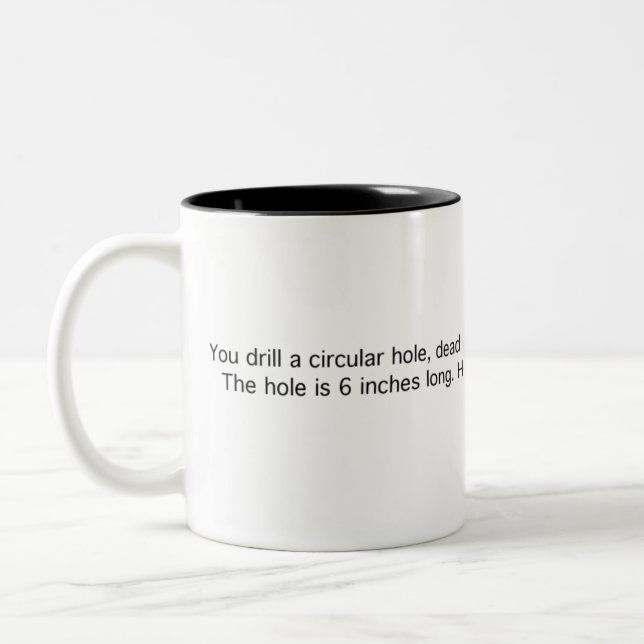 Tasse 2 Couleurs Trou circulaire par la sphère (Gauche)