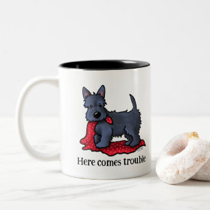 Tasse 2 Couleurs Trouble du chiot écossais Terrier