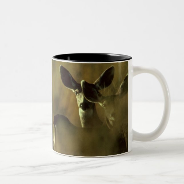 Tasse 2 Couleurs Troupeau de tasse/cerfs communs/cerfs communs de (Droit)