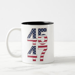 Tasse 2 Couleurs Trump 2024 45 47