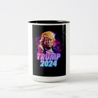 Tasse 2 Couleurs Trump 2024 - miami vice