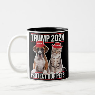 Tasse 2 Couleurs Trump 2024 Protégeons Nos Animaux de Compagnie Cha