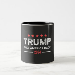 Tasse 2 Couleurs Trump 2024 : Reprendre l'Amérique