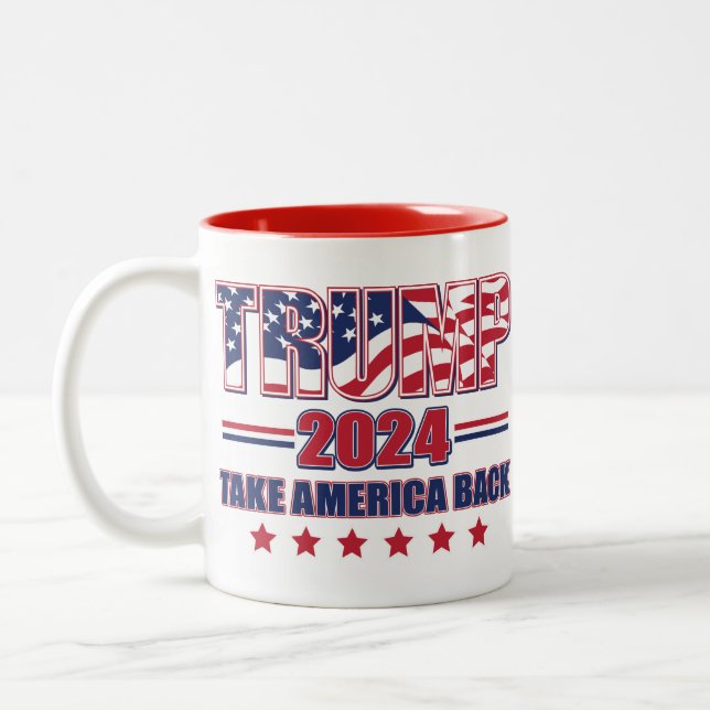 Tasse 2 Couleurs Trump-2024-Take-America-Back (Gauche)