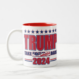 Tasse 2 Couleurs Trump-2024-Take-America-Back