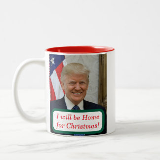 Tasse 2 Couleurs Trump sera à la maison pour Noël