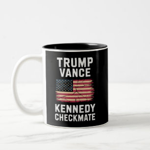 Tasse 2 Couleurs Trump Vance 2024 Trump Vance Kennedy Échec et Mat