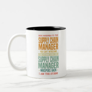 Tasse 2 Couleurs Tshirt de travail - Gestionnaire de la chaîne d'a