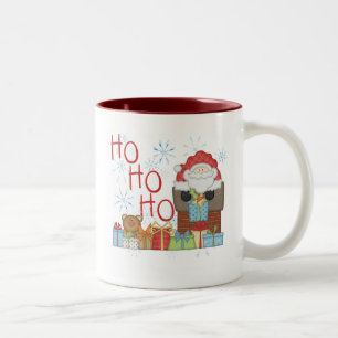 Tasse 2 Couleurs Tshirts et cadeaux père Noël Ho Ho Ho