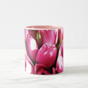 Tasse 2 Couleurs Tulipes roses