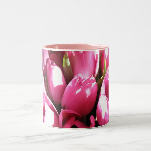Tasse 2 Couleurs Tulipes roses (Centre)
