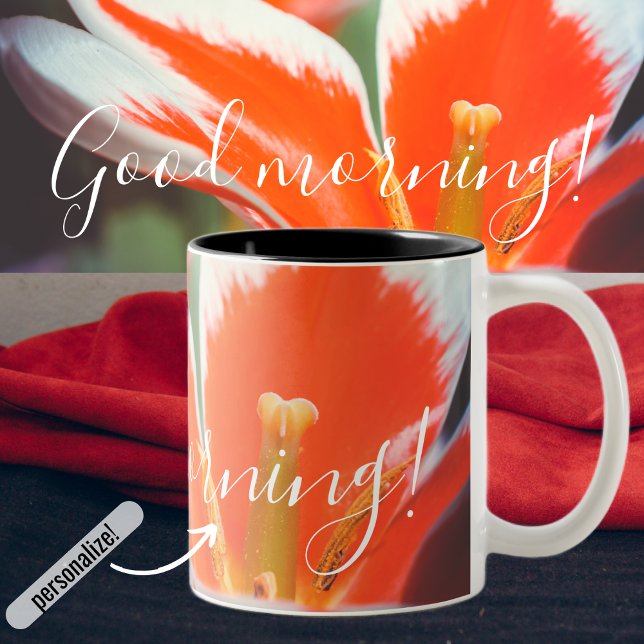 Tasse 2 Couleurs Tulipes rouges (Créateur téléchargé)