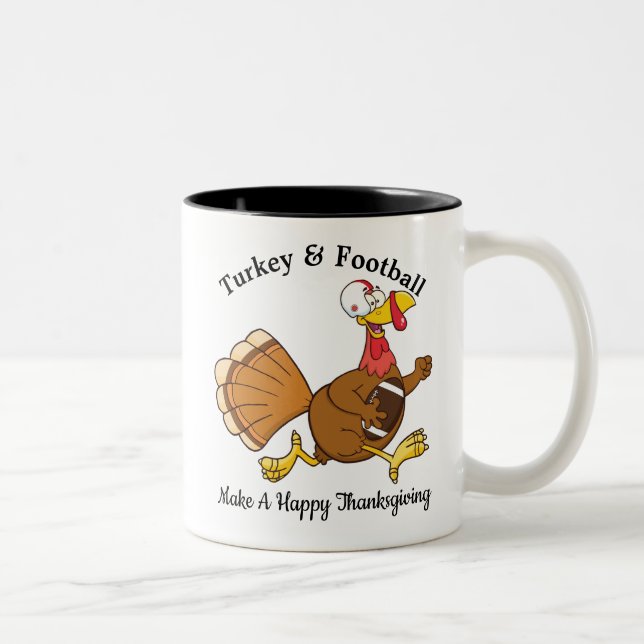 Tasse 2 Couleurs Turquie et football (Droit)