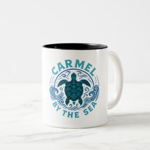 Tasse 2 Couleurs Turtel Carmel au bord de la plage de mer californi